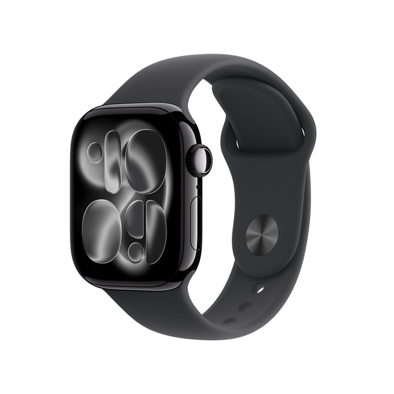 Apple Watch Series 11 GPS 42MM Jet Black Aluminium Case with Black Sport Band - S/M | MEQT4MP/A from Apple - DID Electrical