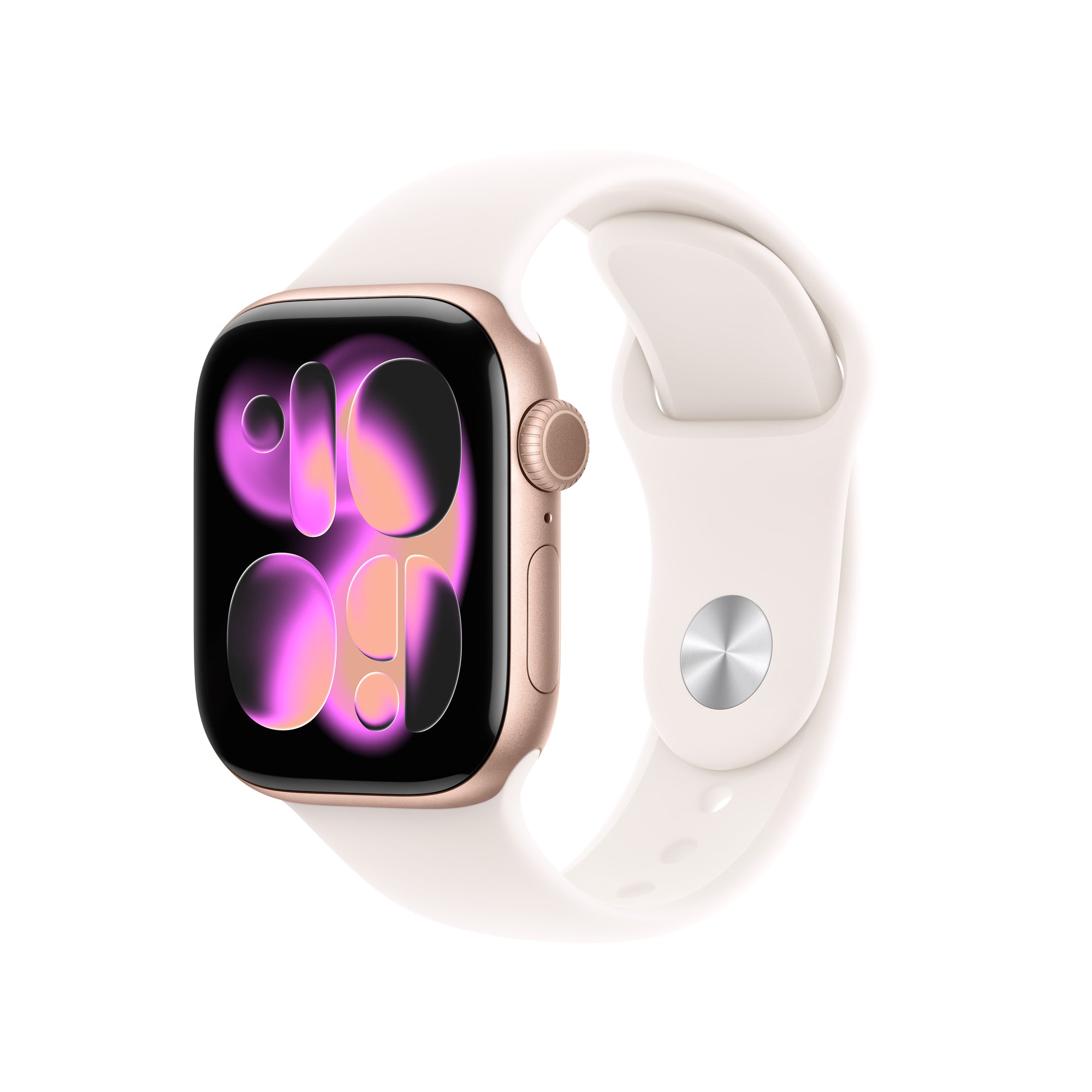 Apple Watch Series 11 GPS 42MM Rose Gold Aluminium Case with Light Blush Sport Band - M/L | MEU44MP/A from Apple - DID Electrical