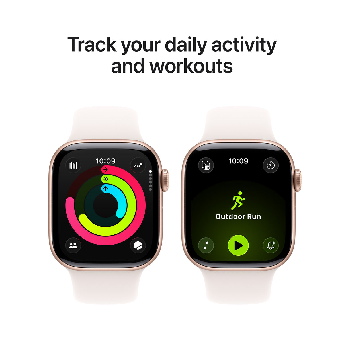 Apple Watch Series 11 GPS 42MM Rose Gold Aluminium Case with Light Blush Sport Band - M/L | MEU44MP/A from Apple - DID Electrical