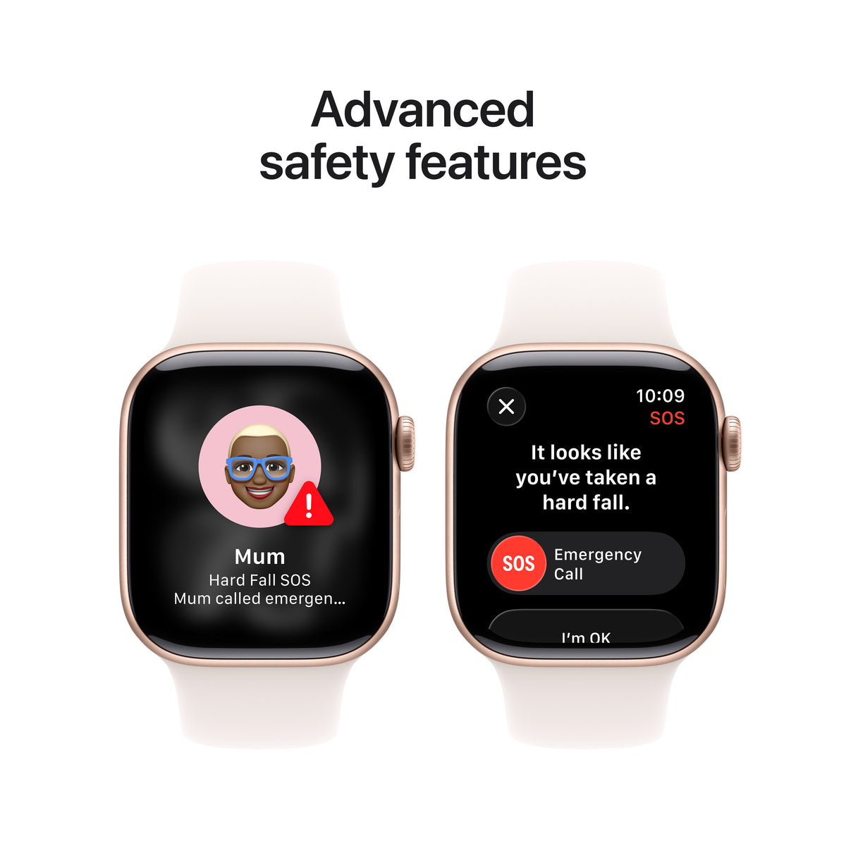 Apple Watch Series 11 GPS 42MM Rose Gold Aluminium Case with Light Blush Sport Band - M/L | MEU44MP/A from Apple - DID Electrical