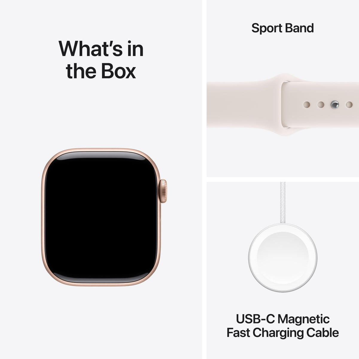 Apple Watch Series 11 GPS 42MM Rose Gold Aluminium Case with Light Blush Sport Band - M/L | MEU44MP/A from Apple - DID Electrical