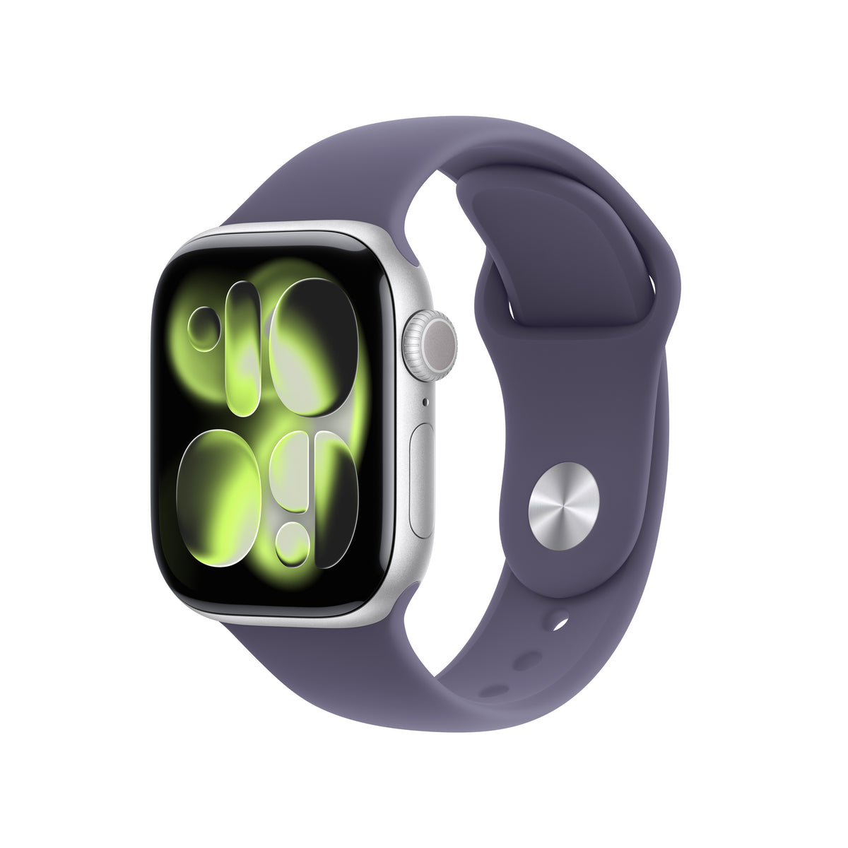 Apple Watch Series 11 GPS 42mm Silver Aluminium Case with Purple Fog Sport Band - M/L | MEU74MP/A from Apple - DID Electrical