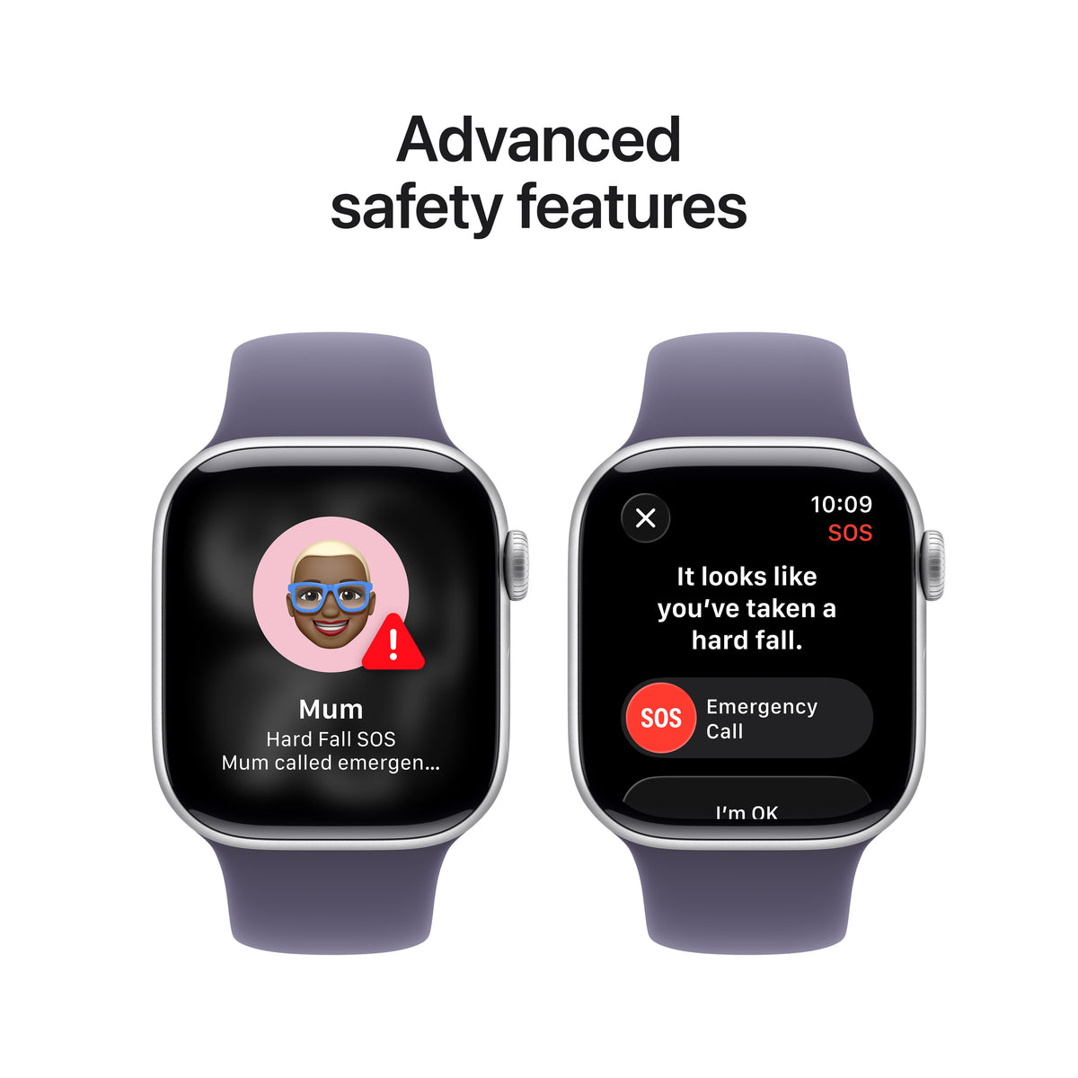 Apple Watch Series 11 GPS 42mm Silver Aluminium Case with Purple Fog Sport Band - M/L | MEU74MP/A from Apple - DID Electrical