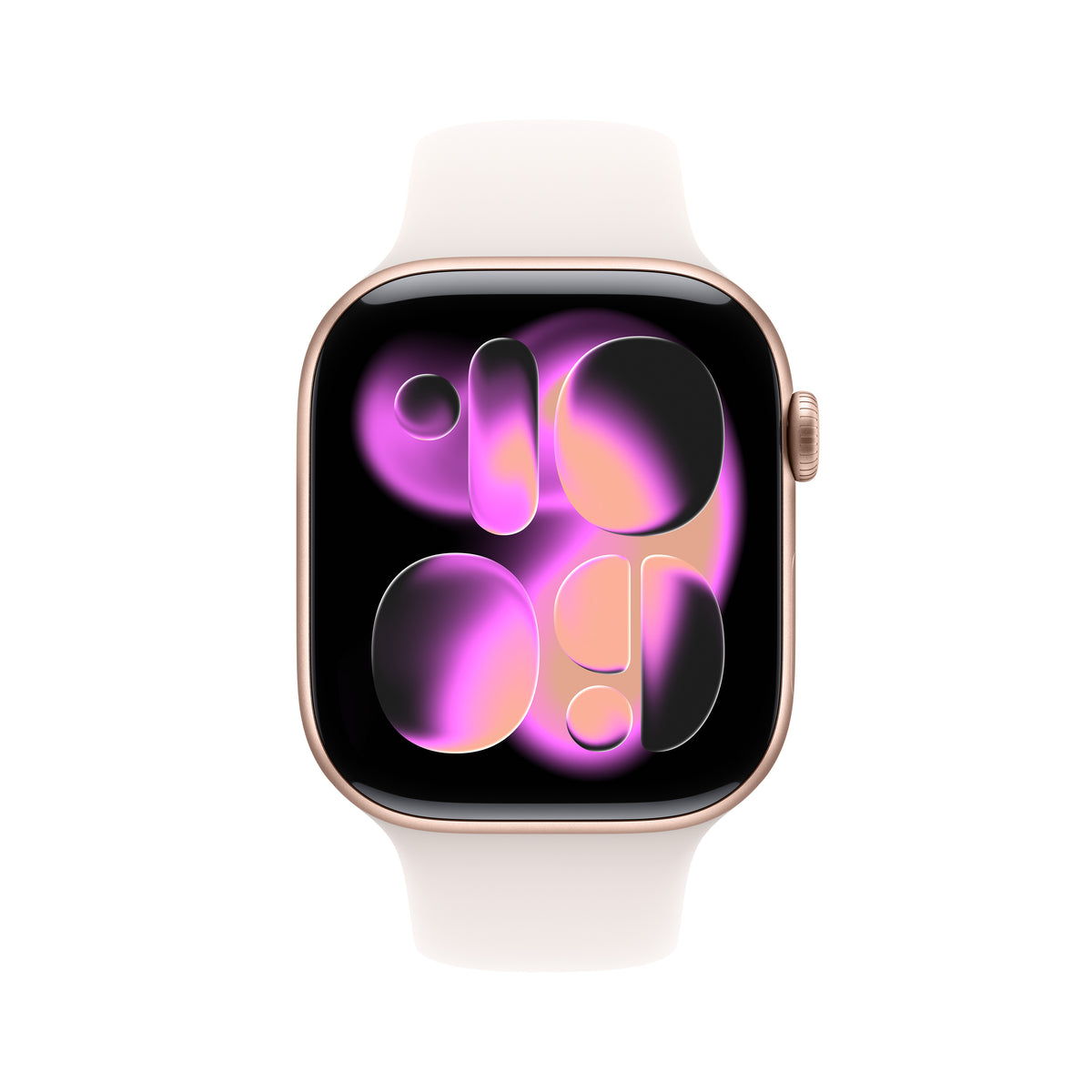 Apple Watch Series 11 GPS 46MM Rose Gold Aluminium Case with Light Blush Sport Band - S/M | MEV64MP/A from Apple - DID Electrical