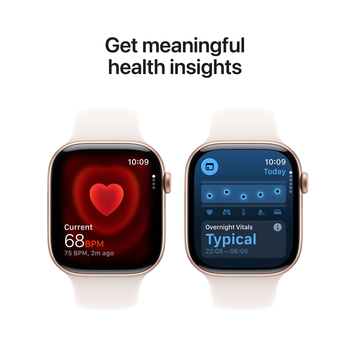 Apple Watch Series 11 GPS 46MM Rose Gold Aluminium Case with Light Blush Sport Band - S/M | MEV64MP/A from Apple - DID Electrical