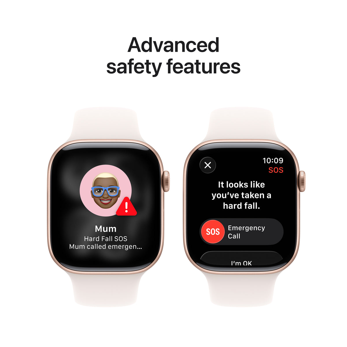 Apple Watch Series 11 GPS 46MM Rose Gold Aluminium Case with Light Blush Sport Band - S/M | MEV64MP/A from Apple - DID Electrical