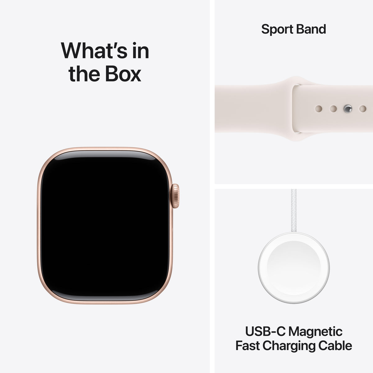 Apple Watch Series 11 GPS 46MM Rose Gold Aluminium Case with Light Blush Sport Band - S/M | MEV64MP/A from Apple - DID Electrical