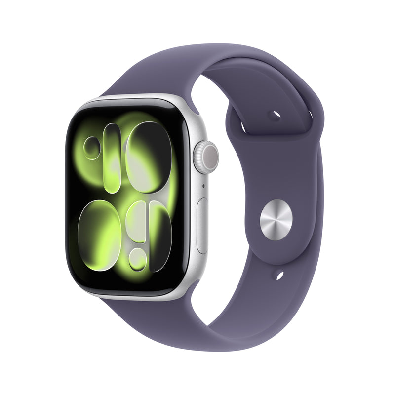 Apple Watch Series 11 GPS 46MM Silver Aluminium Case with Purple Fog Sport Band - S/M | MEV94MP/A from Apple - DID Electrical