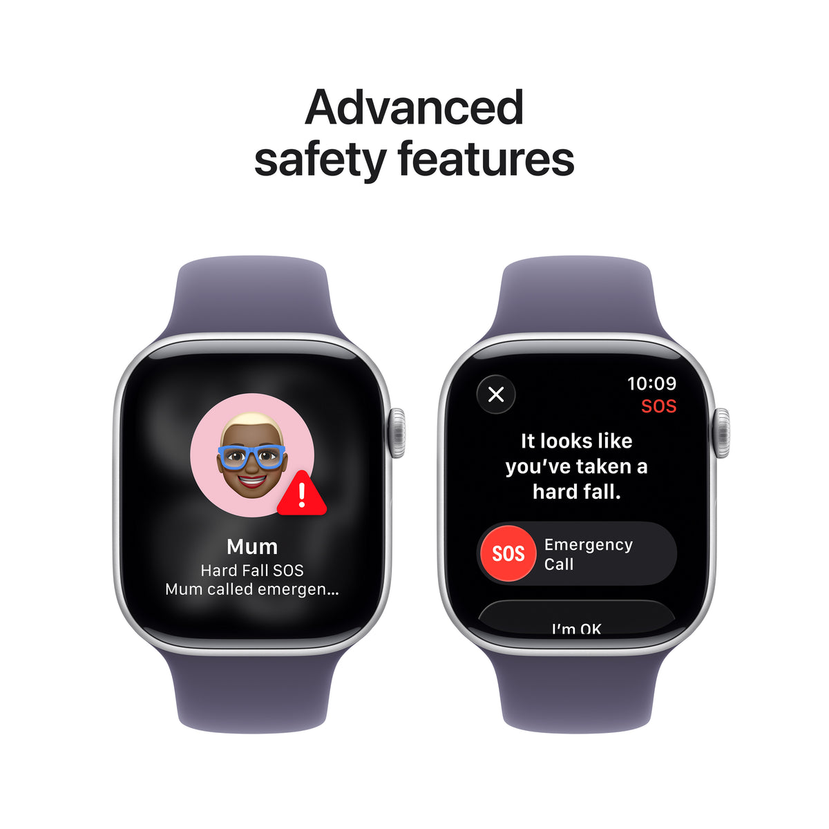 Apple Watch Series 11 GPS 46MM Silver Aluminium Case with Purple Fog Sport Band - S/M | MEV94MP/A from Apple - DID Electrical