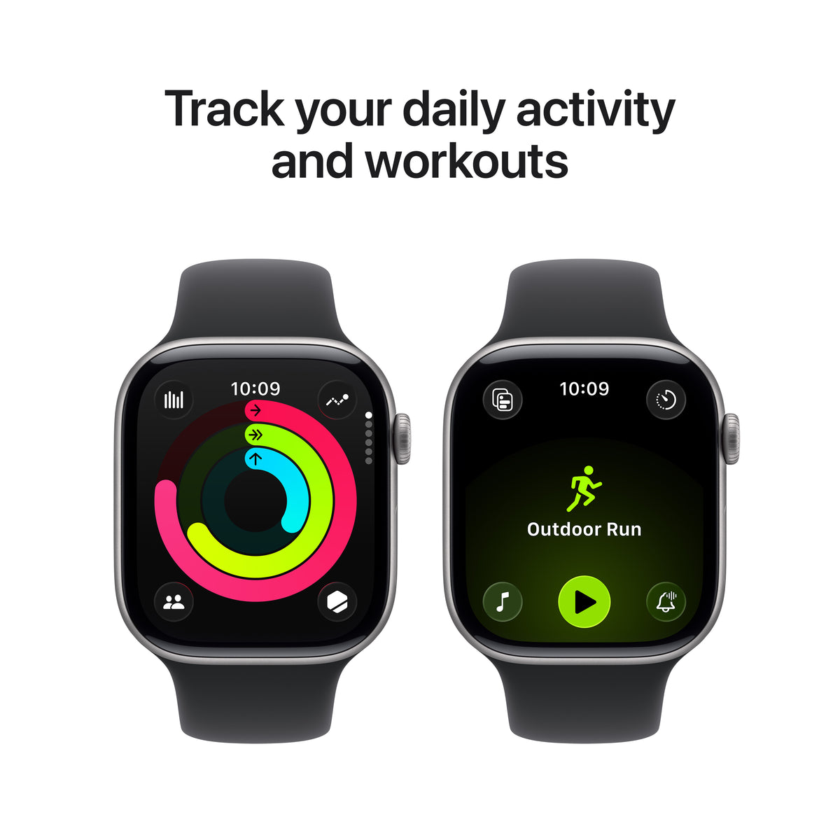 Apple Watch Series 11 GPS 46MM Space Grey Aluminium Case with Black Sport Band - S/M | MEV04MP/A from Apple - DID Electrical