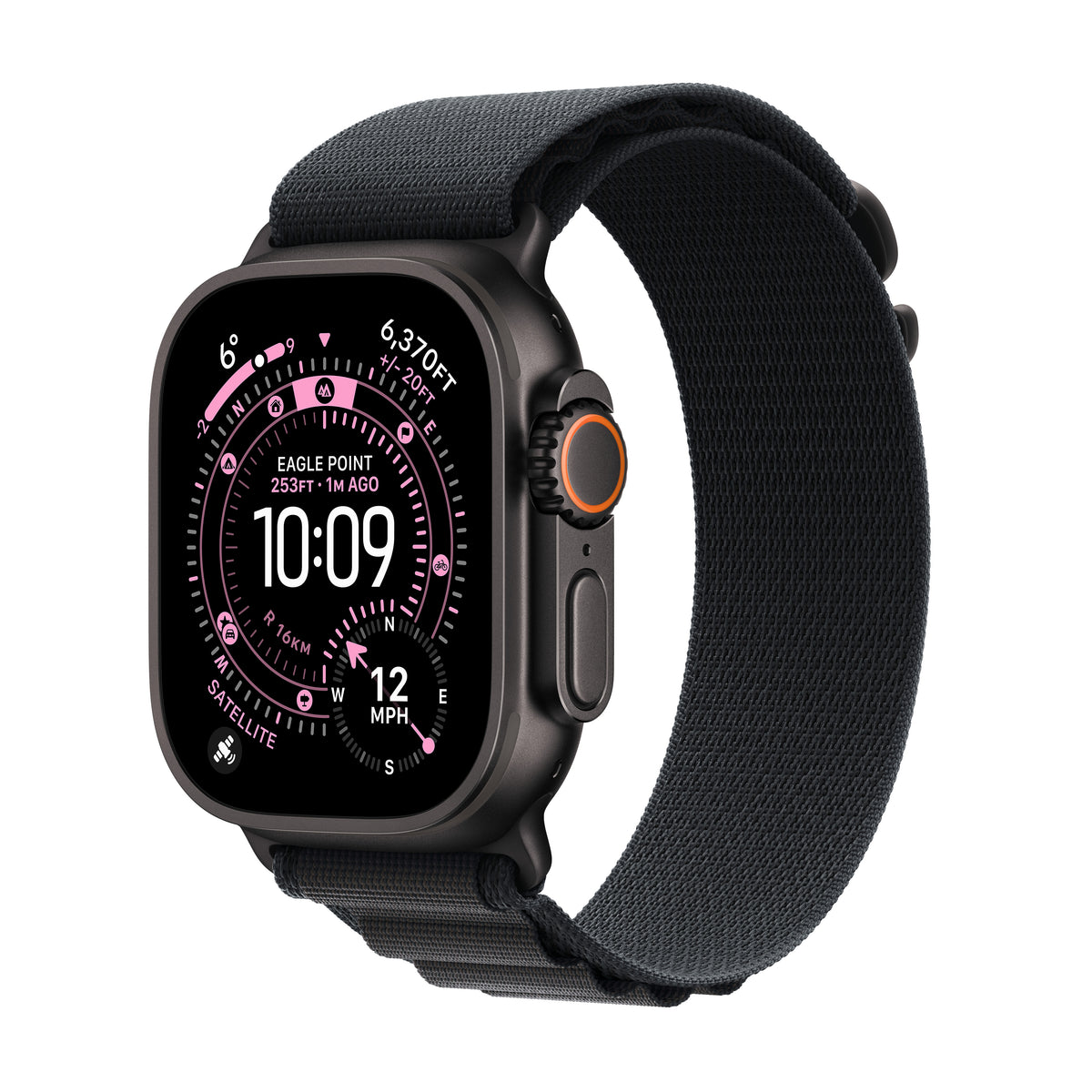 Apple Watch Ultra 3 GPS + Cellular 49mm Black Titanium Case with Black Alpine Loop - Large | MF0X4DH/A from Apple - DID Electrical