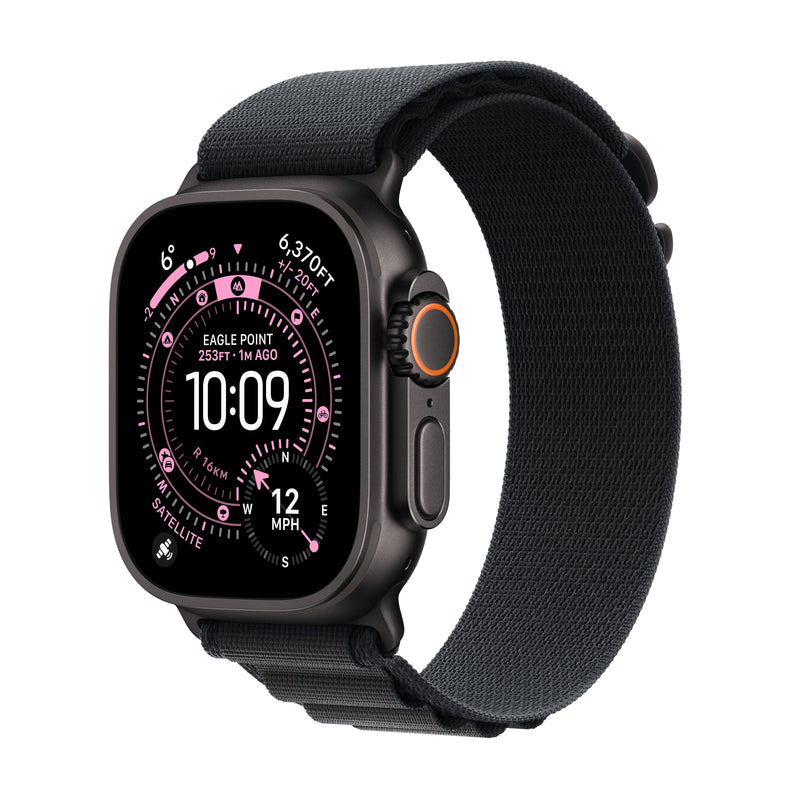Apple Watch Ultra 3 GPS + Cellular 49mm Black Titanium Case with Black Alpine Loop - Large | MF0X4DH/A from Apple - DID Electrical