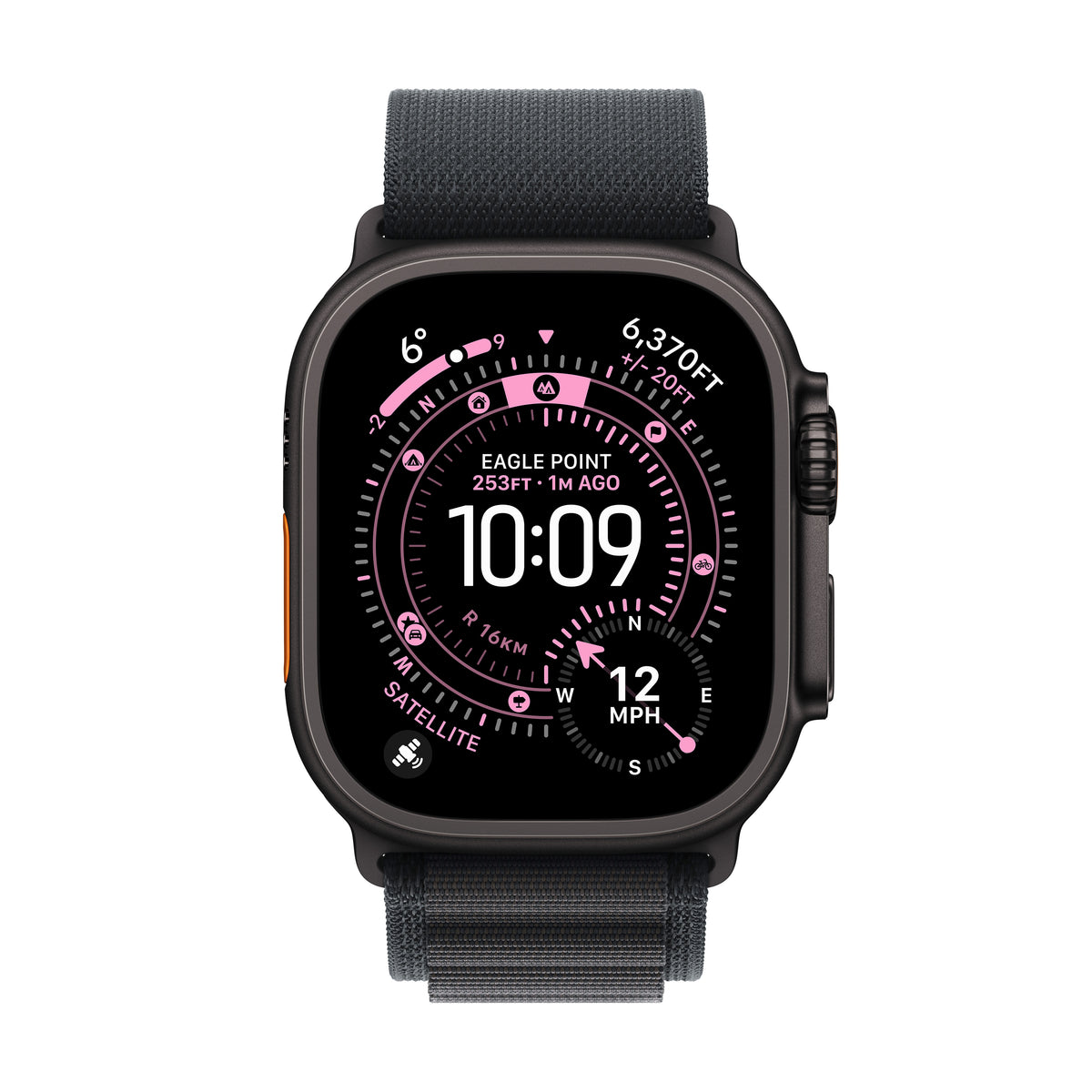 Apple Watch Ultra 3 GPS + Cellular 49mm Black Titanium Case with Black Alpine Loop - Large | MF0X4DH/A from Apple - DID Electrical