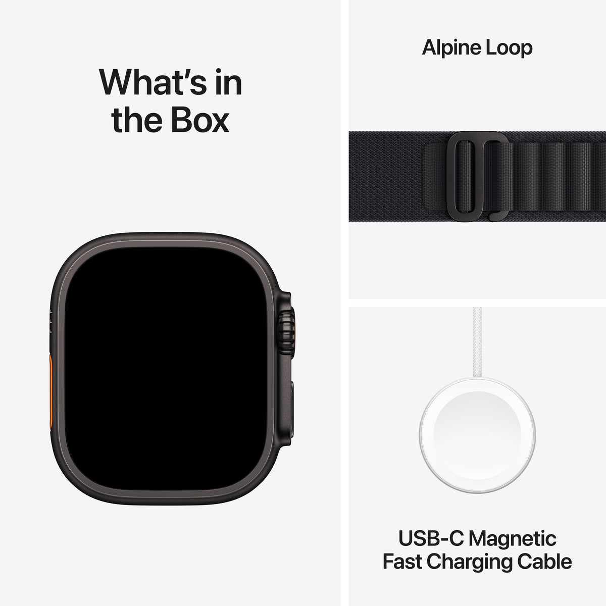 Apple Watch Ultra 3 GPS + Cellular 49mm Black Titanium Case with Black Alpine Loop - Large | MF0X4DH/A from Apple - DID Electrical