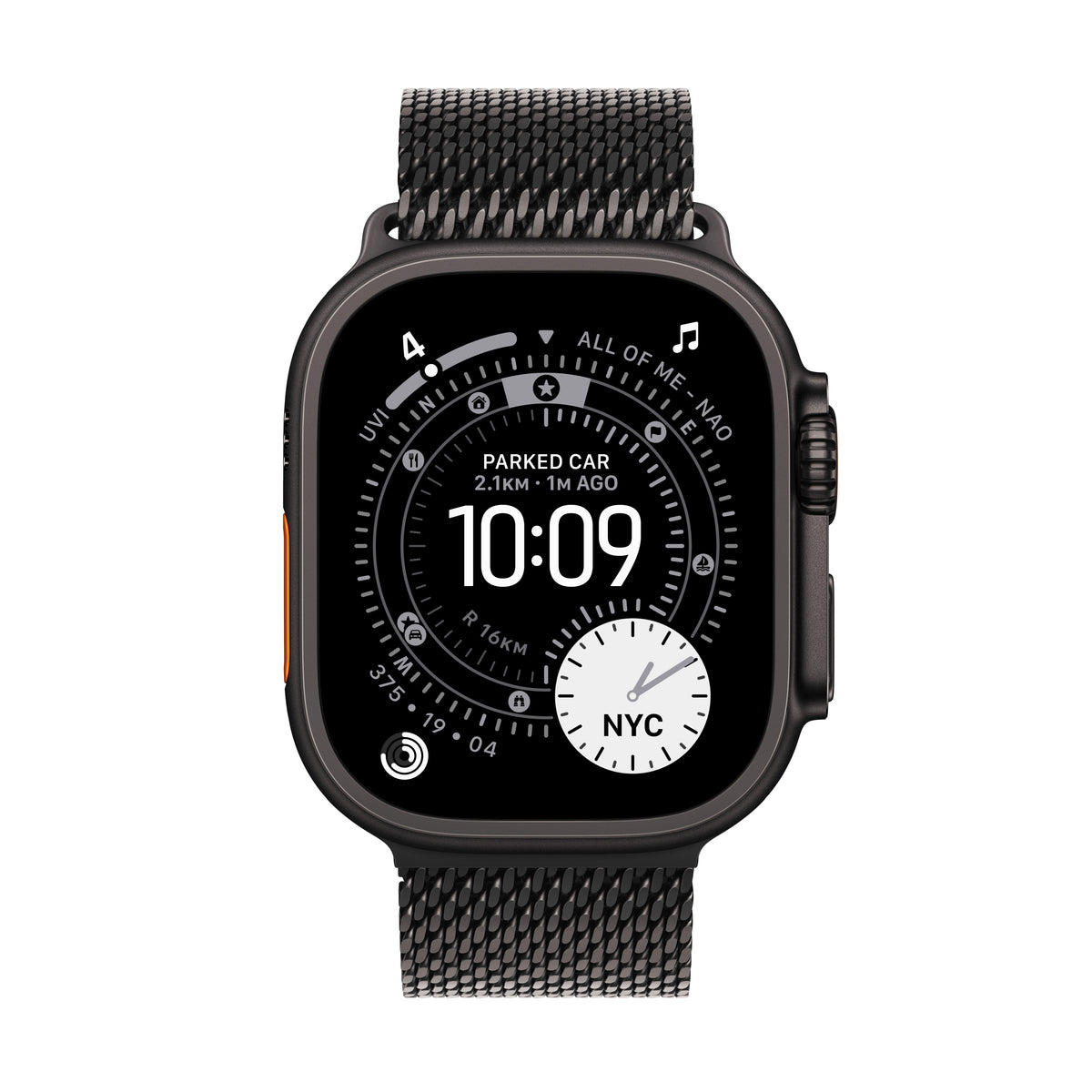 Apple Watch Ultra 3 GPS + Cellular 49mm Black Titanium Case with Black Titanium Milanese Loop - Large | MF1T4DH/A from Apple - DID Electrical