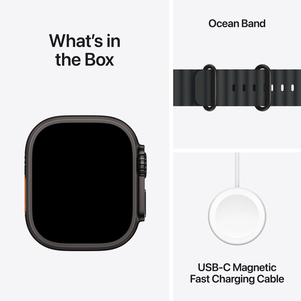 Apple Watch Ultra 3 GPS + Cellular 49mm Black Titanium Case with Black Ocean Band | MF0J4DH/A from Apple - DID Electrical