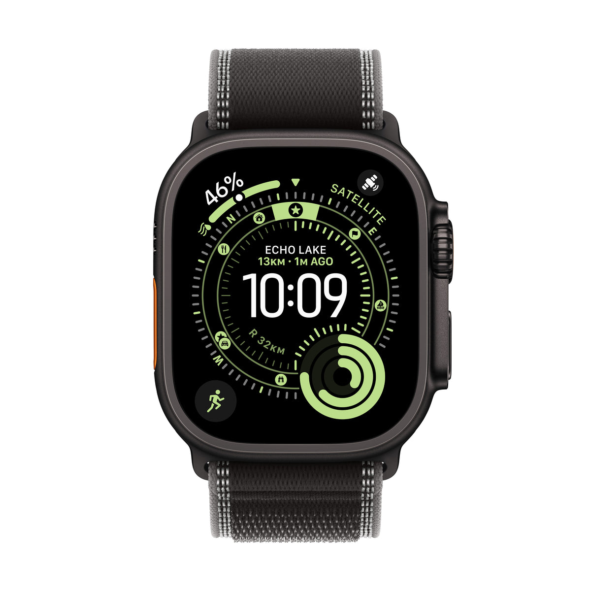 Apple Watch Ultra 3 GPS + Cellular 49MM Black Titanium Case with Black/Charcoal Trail Loop - M/L | MF1H4DH/A from Apple - DID Electrical