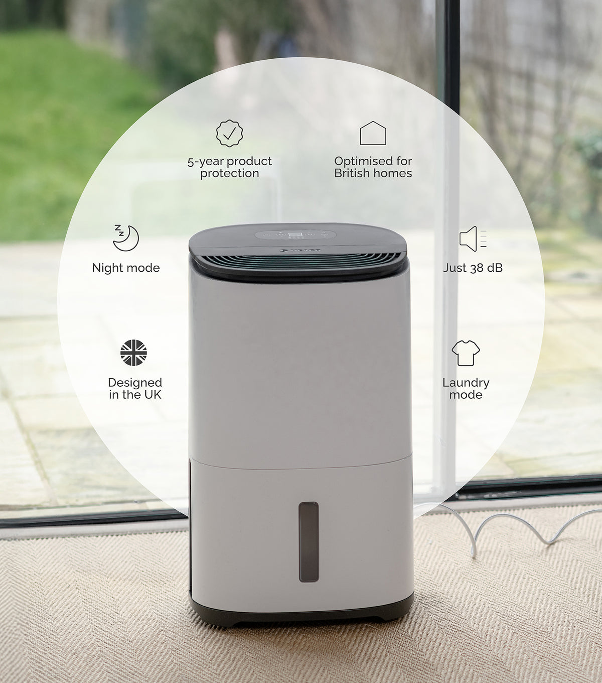MeacoDry Arete One 20L Dehumidifier / Air Purifier - White | 44006ARETE