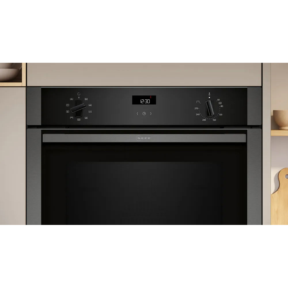 Neff N 50 71L Built-In Multifunction Electric Single Oven - Graphite Grey | B1ACE4AG3B from Neff - DID Electrical
