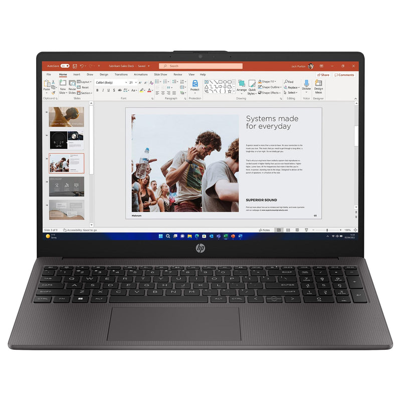 HP 255 G10 AMD Ryzen 3 15.6" 8GB/256GB Laptop - Dark Ash Silver | B39RBAT#ABU from HP - DID Electrical