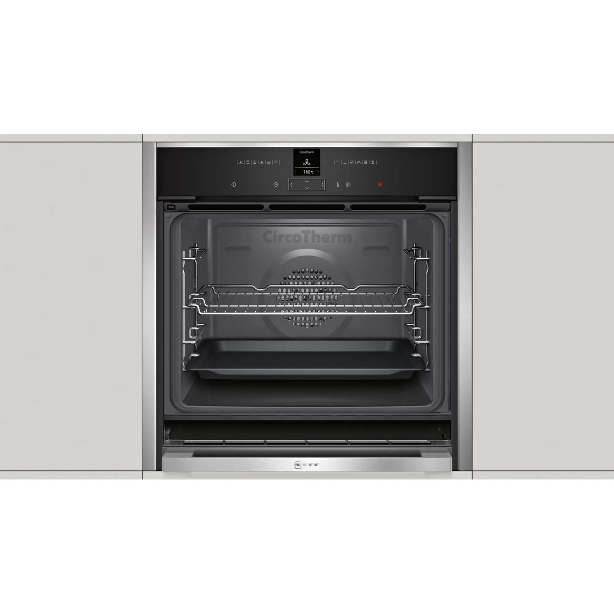 Neff N70 71L Built-In Electric Single Oven - Stainless Steel | B47CR32N0B from Neff - DID Electrical