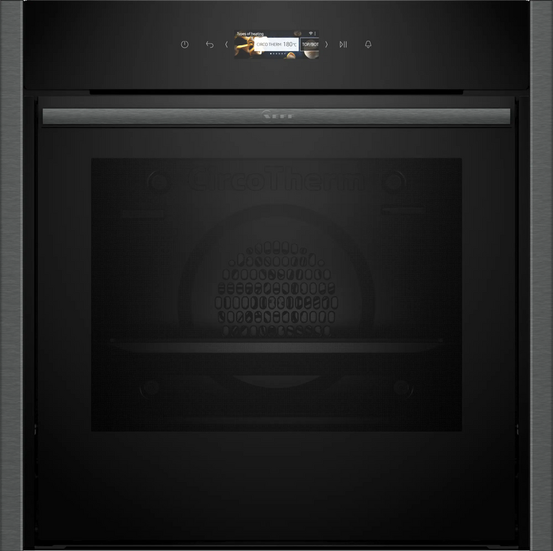 Neff N70 71L Built-In Electric Single Oven - Graphite Grey | B54CR31G0B from Neff - DID Electrical