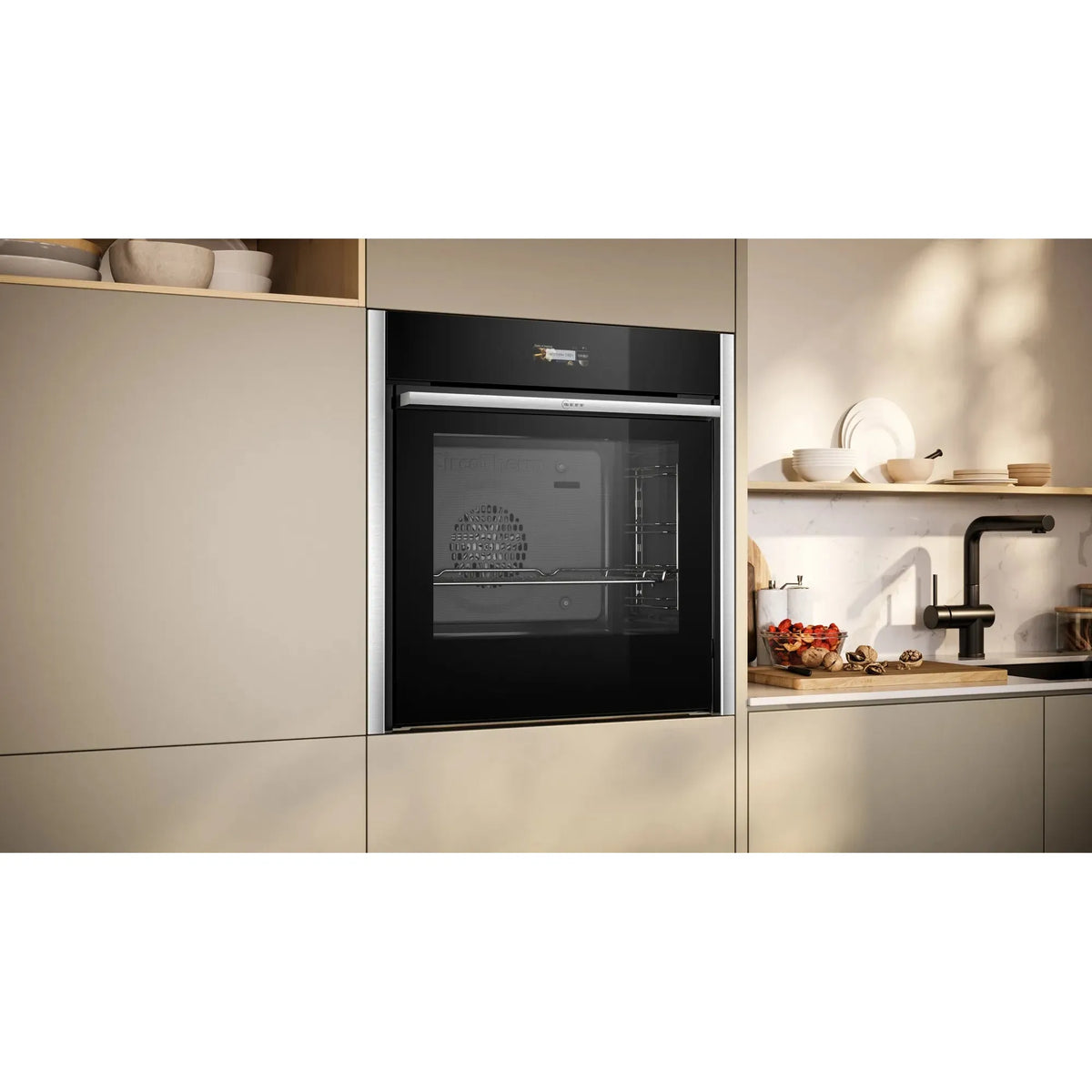 Neff N70 71L Built-In Electric Single Oven - Stainless Steel | B54CR31N0B from Neff - DID Electrical