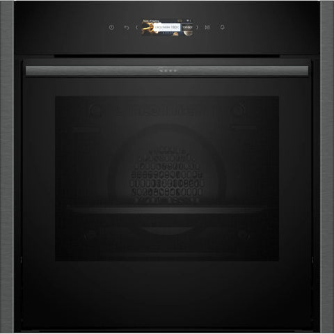 Neff N 70 71L Built-In Multifunction Electric Single Oven - Graphite Grey | B54CR71G0B