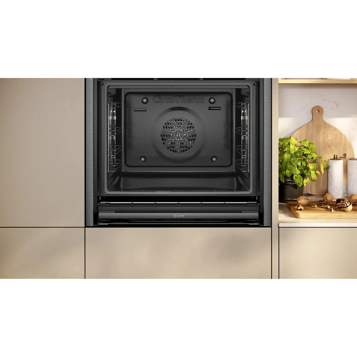 Neff N70 71L Built-In Electric Single Oven - Graphite Grey | B54CR71G0B from Neff - DID Electrical