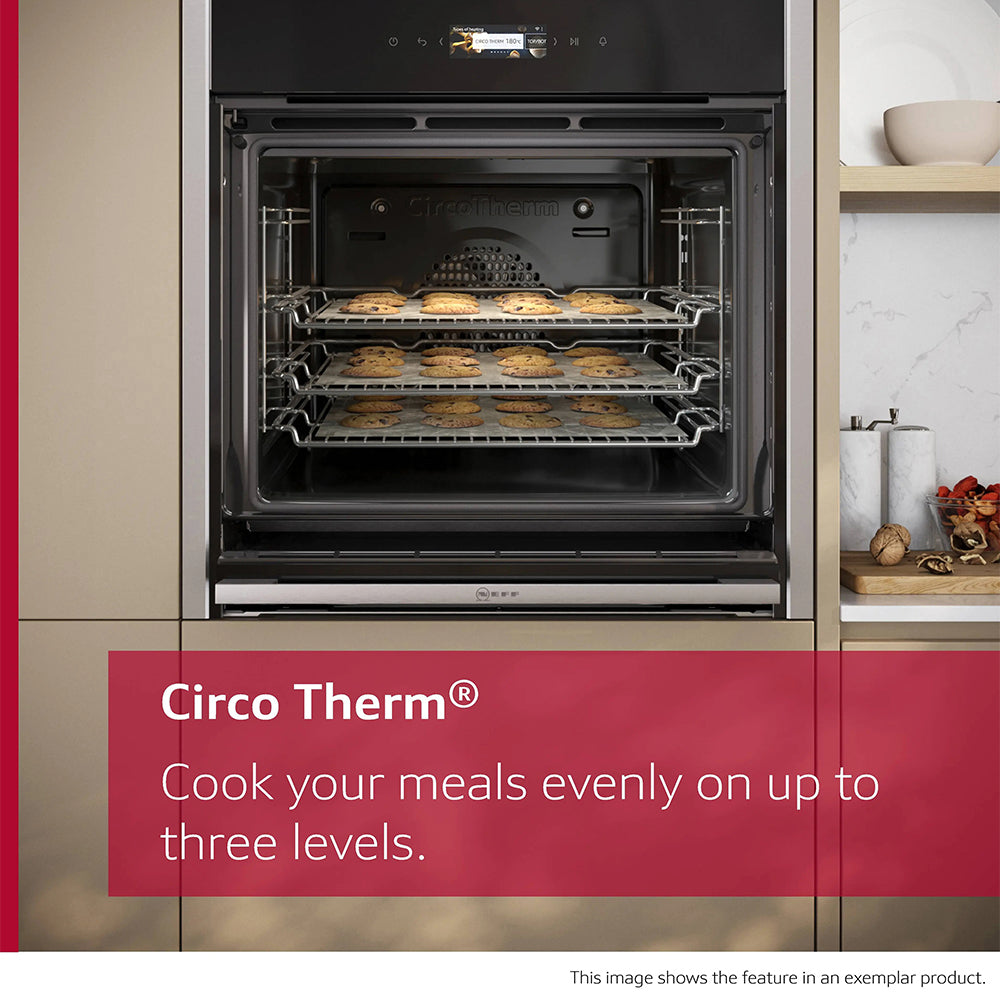 Neff N 70 71L Built-In Multifunction Electric Single Oven - Graphite Grey | B54CR71G0B from Neff - DID Electrical
