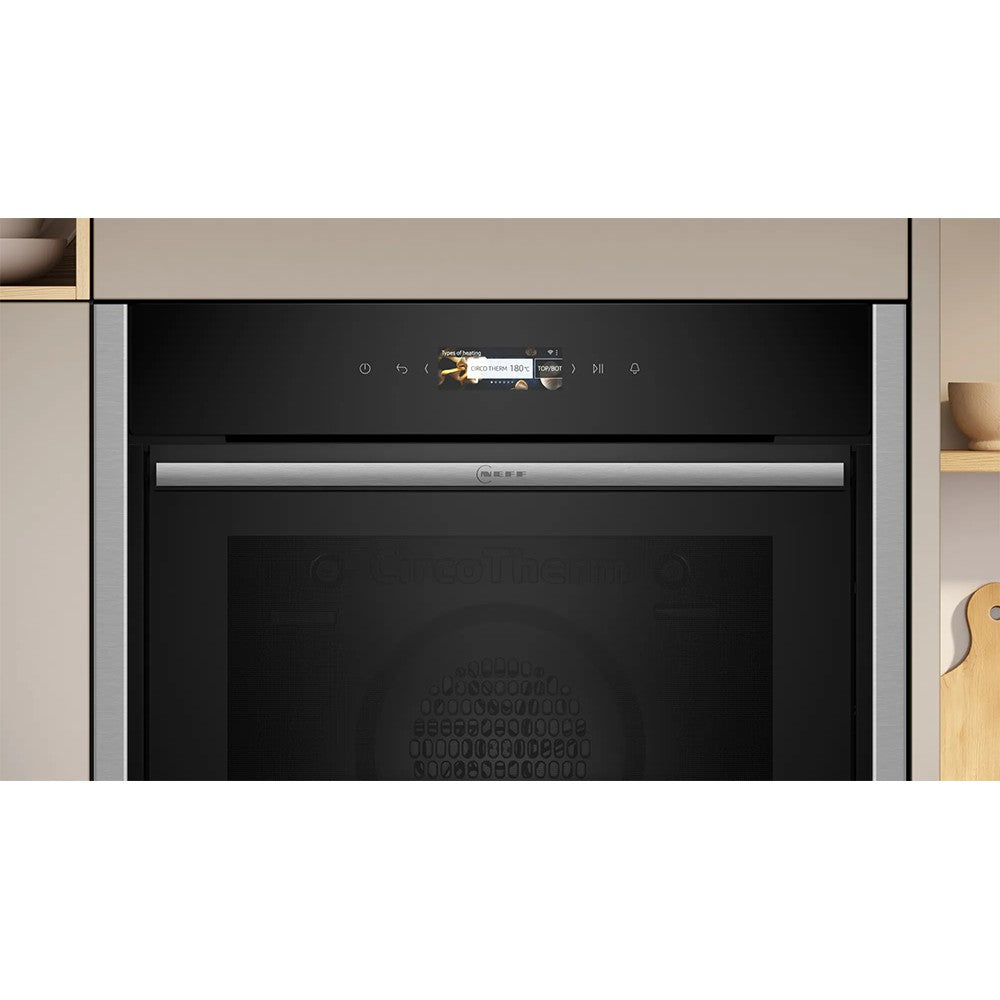 Neff N70 71L Built-In Electric Single Oven - Stainless Steel | B54CR71N0B from Neff - DID Electrical