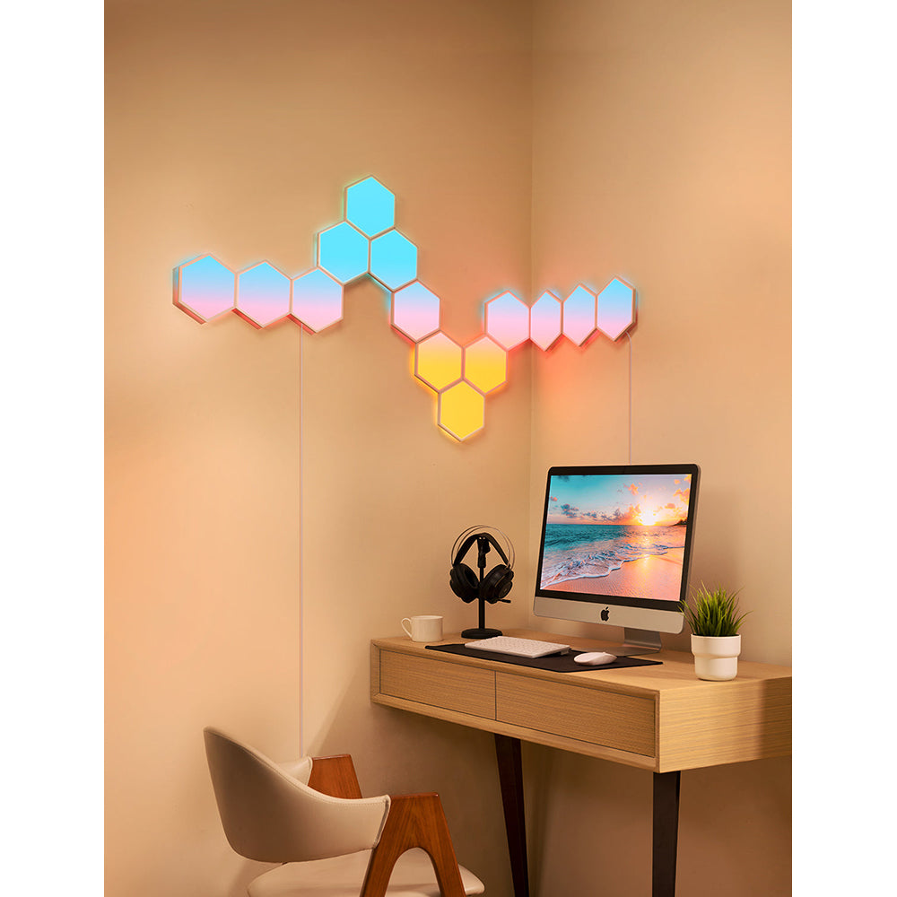 Govee Glide Hexa Light Panels Pack of 10 - Multicolour | B6061201-OF-UK from Govee - DID Electrical