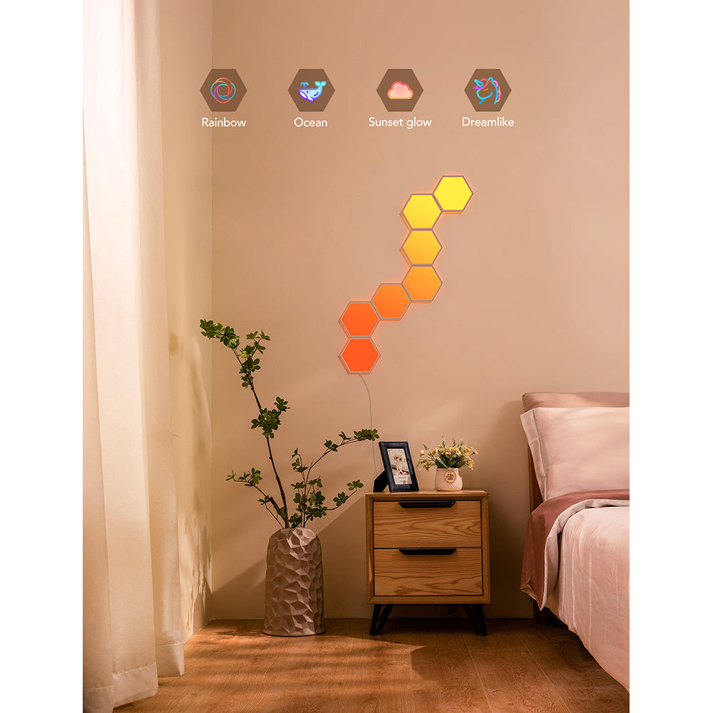 Govee Glide Hexa Light Panels Pack of 10 - Multicolour | B6061201-OF-UK from Govee - DID Electrical