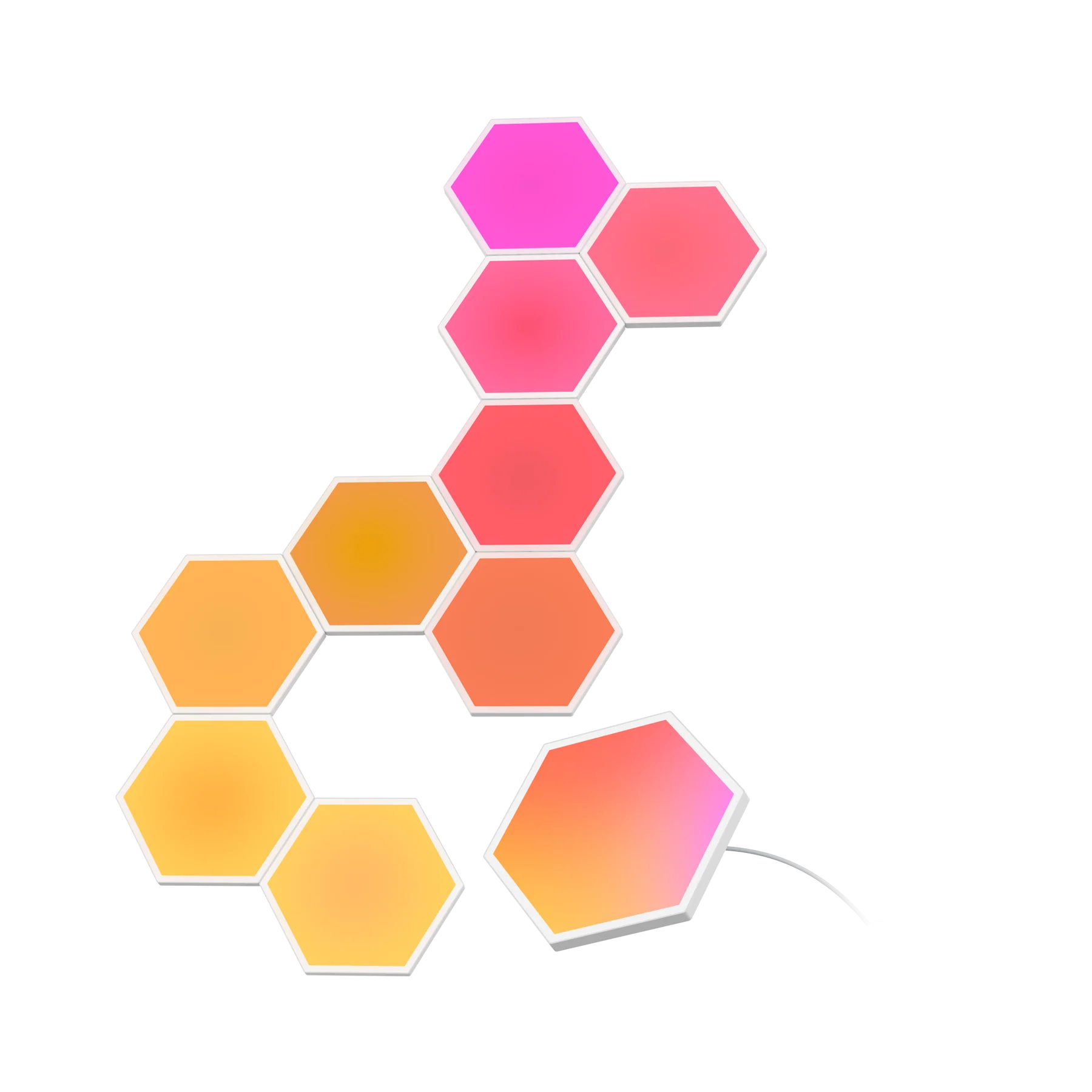 Govee Glide Hexa Light Panels (10 Pack) - RGBIC Segment Colours | B6061201113.82 from Govee - DID Electrical