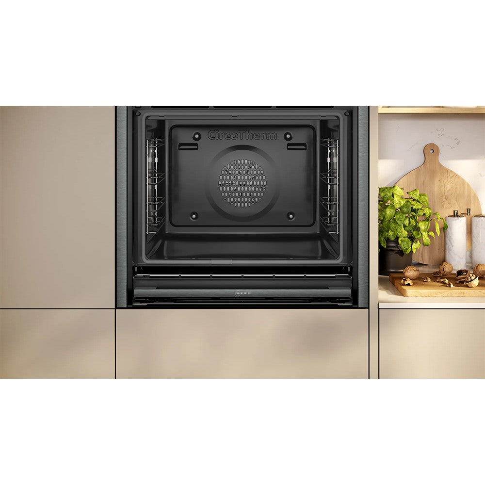 Neff N90 71L Built-In Electric Single Oven - Graphite Grey | B64CS71G0B from Neff - DID Electrical