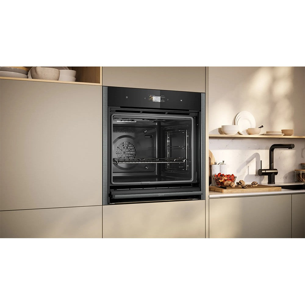 Neff N90 71L Built-In Electric Single Oven - Graphite Grey | B64CS71G0B from Neff - DID Electrical