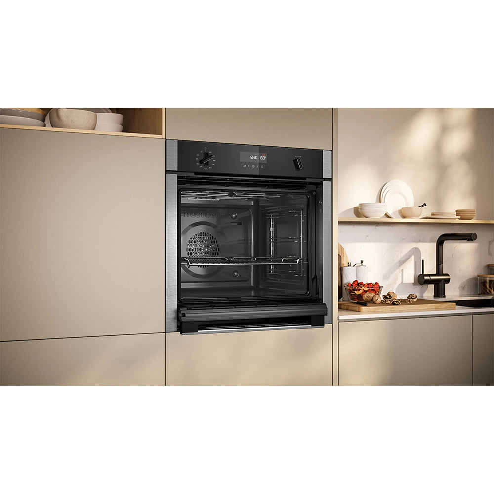 Neff N 50 72L Built-In Multifunction Electric Single Oven - Stainless Steel | B6ACH7AN7B from Neff - DID Electrical