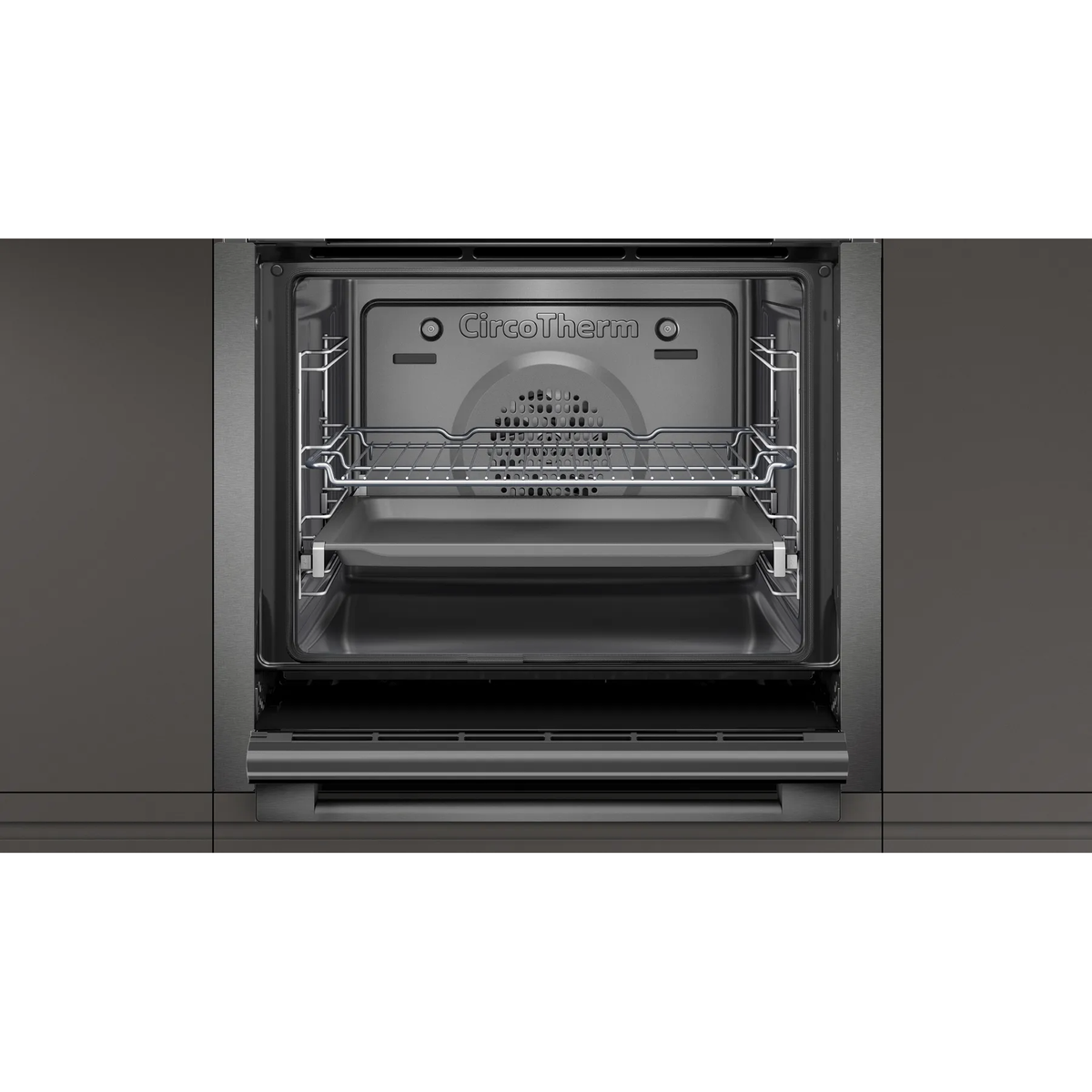 Neff N50 71L Built-In Electric Single Oven - Graphite Grey | B6ACH7HG0B from Neff - DID Electrical