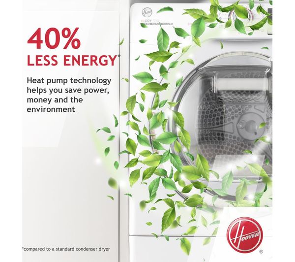 Hoover 7KG Built-In Heat Pump Tumble Dryer - White | BATD H7A2TCE-80
