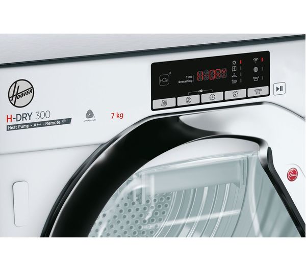 Hoover 7KG Built-In Heat Pump Tumble Dryer - White | BATD H7A2TCE-80