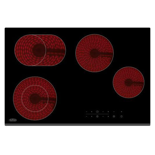 Belling 77CM 4 Burner Ceramic Hob - Black | BCH771TB from Belling - DID Electrical