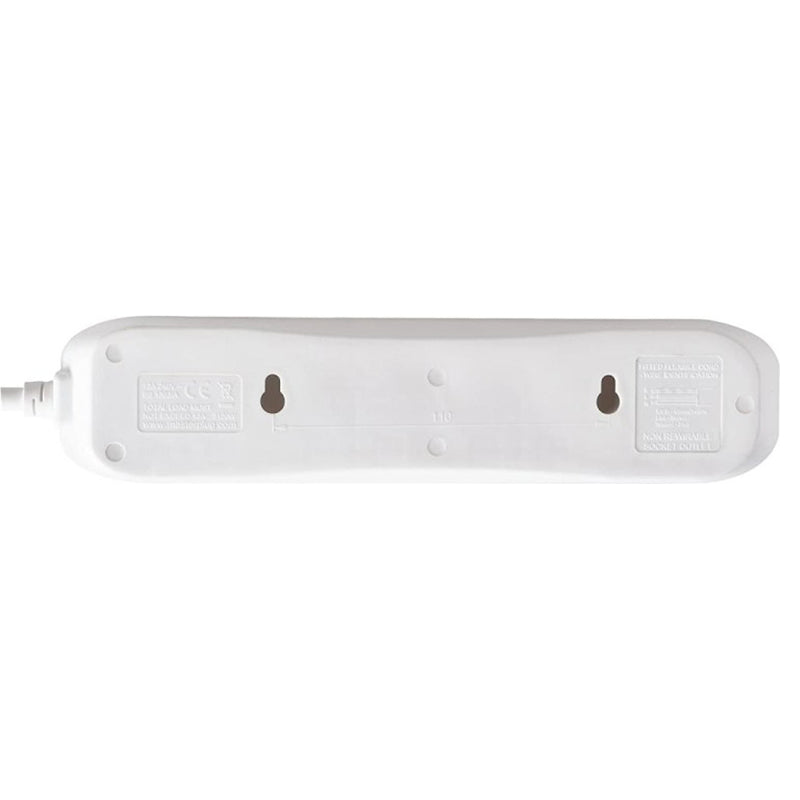 Masterplug 13A 4 Socket Extension Lead - White | BFG5N-MP from Masterplug - DID Electrical
