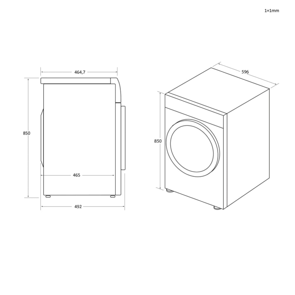 Hoover H-DRY 300 7KG Freestanding Condenser Tumble Dryer - White | BHTD H7A1TCE-80 from Hoover - DID Electrical