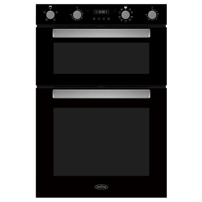 Belling 110L Built-In Double Oven - Black | BI904MFBK from Belling - DID Electrical