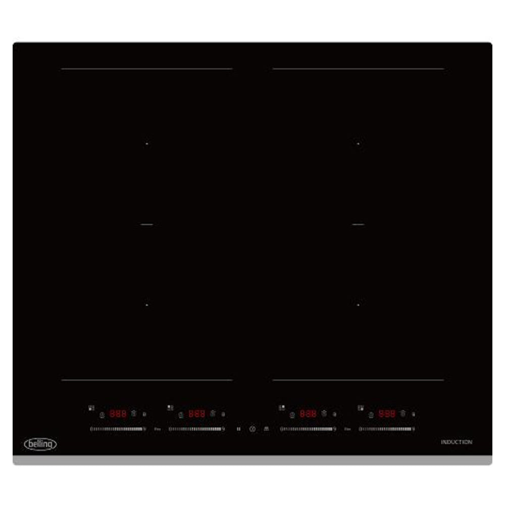 Belling 60CM 4 Cooking Zone Flexi Induction Hob - Black | BIHF60BK from Belling - DID Electrical