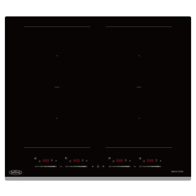 Belling 60CM 4 Cooking Zone Flexi Induction Hob - Black | BIHF60BK from Belling - DID Electrical
