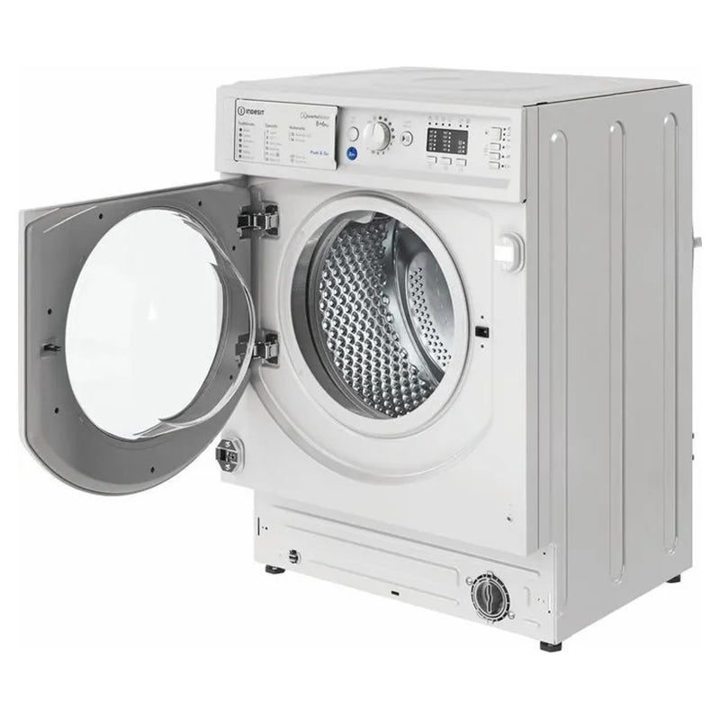 Indesit 8/6KG 1351 Spin Built-In Washer Dryer - White | BIWDIL861485UK from Indesit - DID Electrical