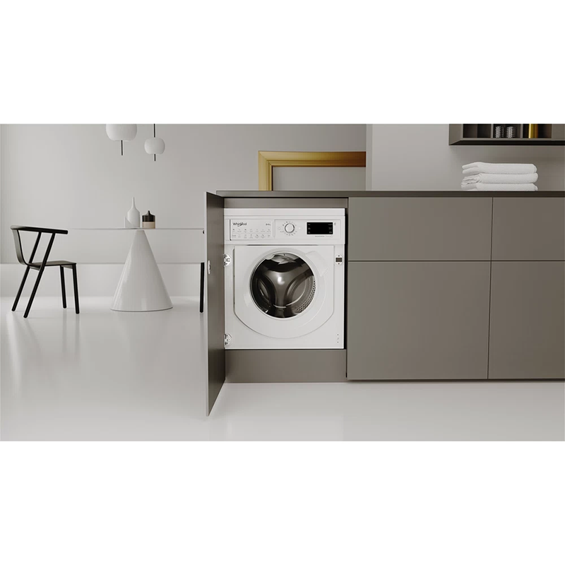 Whirlpool 9KG/6KG 1400 Spin Built-In Washer Dryer - White | BIWDWG961485UK from Whirlpool - DID Electrical