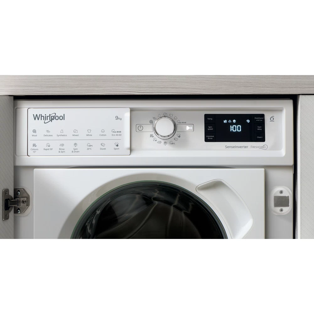 Whirlpool 9KG 1400 RPM Built-In Front Loading Washing Machine - White | BIWMWG91485UK from Whirlpool - DID Electrical