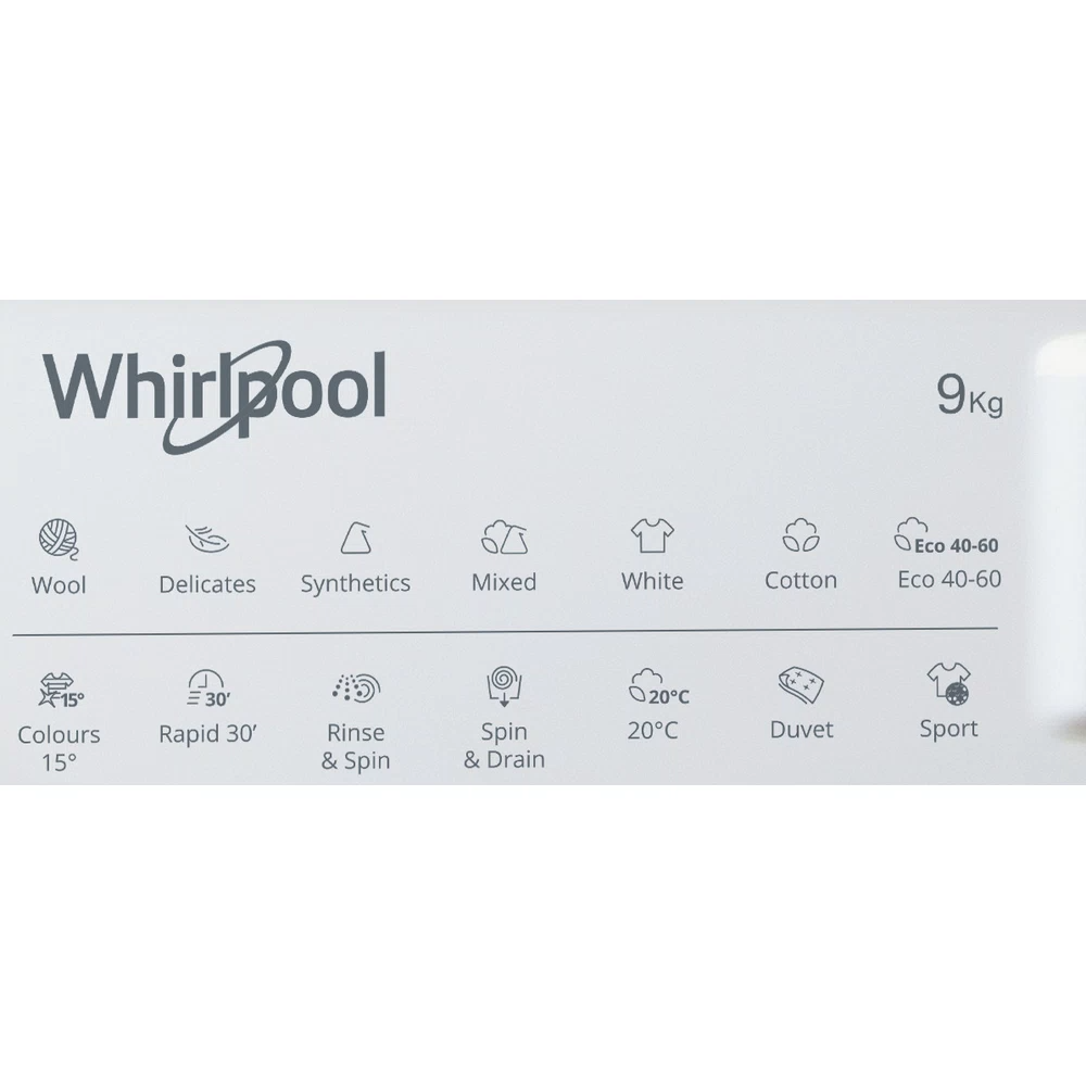 Whirlpool 9KG 1400 RPM Built-In Front Loading Washing Machine - White | BIWMWG91485UK from Whirlpool - DID Electrical